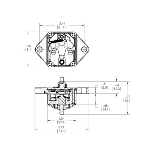 Blue Sea 40A Sicherungsautomat 12-48V DC, Einbau